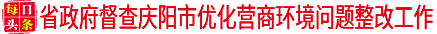 省政府督查慶陽市優(yōu)化營商環(huán)境問題整改工作